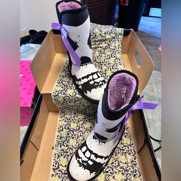 Iron Fist Mistfits Fugly Boots🖤💜💀BNIB NEVER WORN VINTAGE IN MINT CONDITION!SOLD - Picture 10 of 12